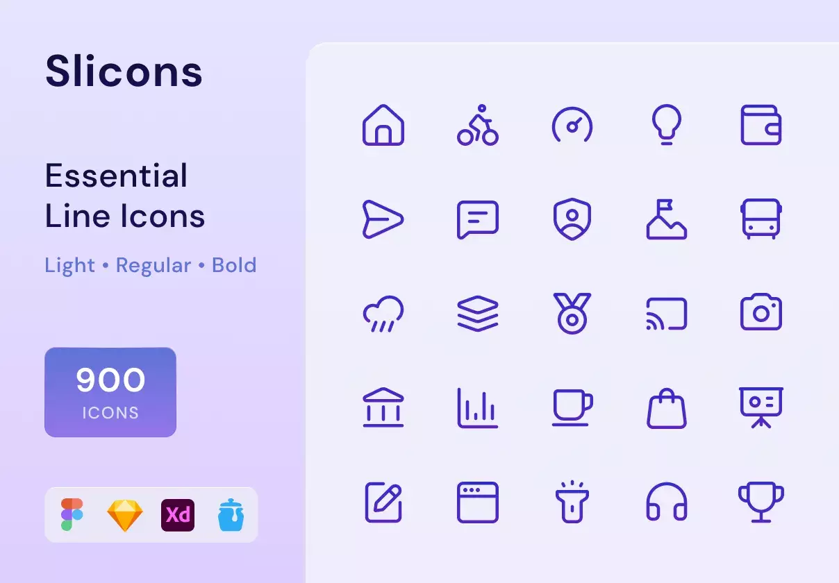 Slicons Essential Line Icons