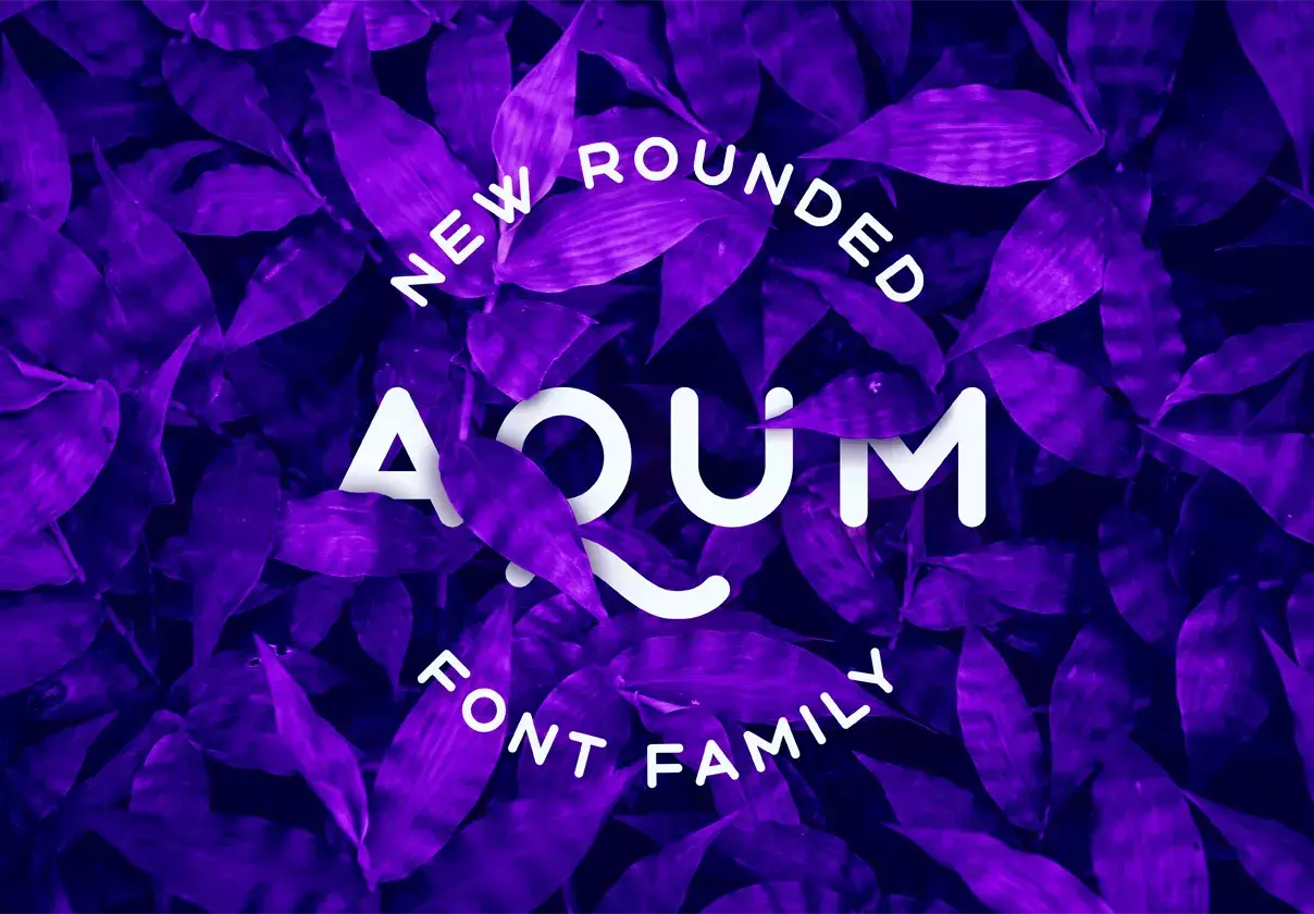 Aqum 2 - rounded font family