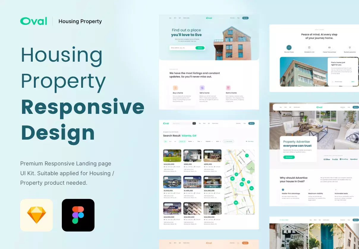 Oval: Housing Website Design