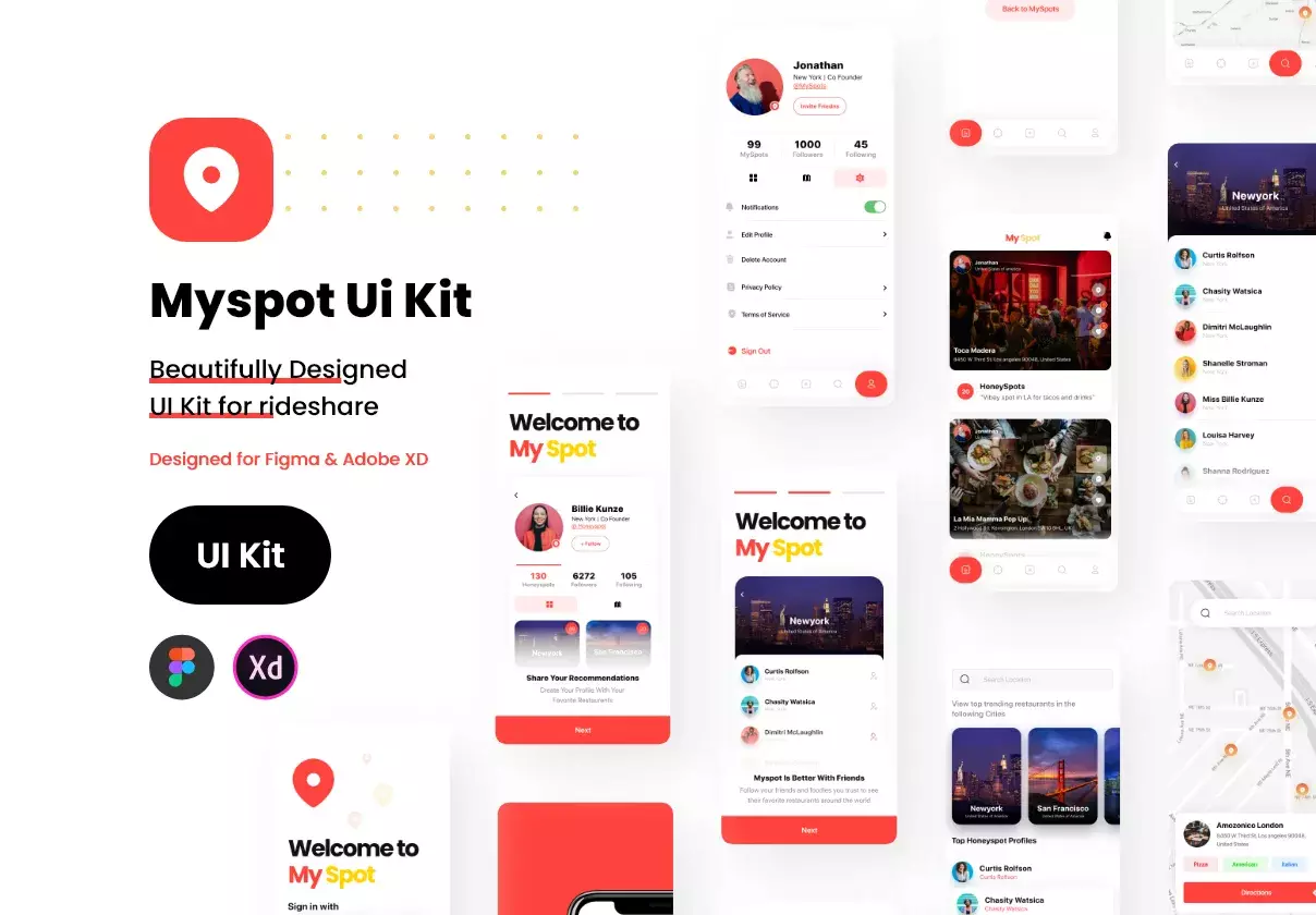 My Spot UI Kit