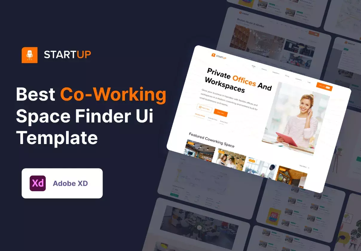 Space Work - Best Co-working space Finder UI Template