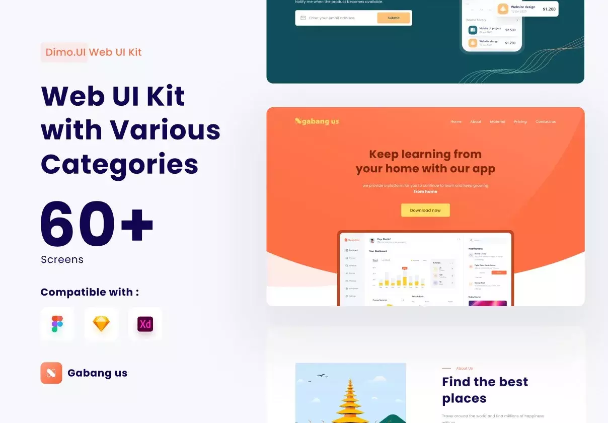 Ngabangus UI Kit Web Design