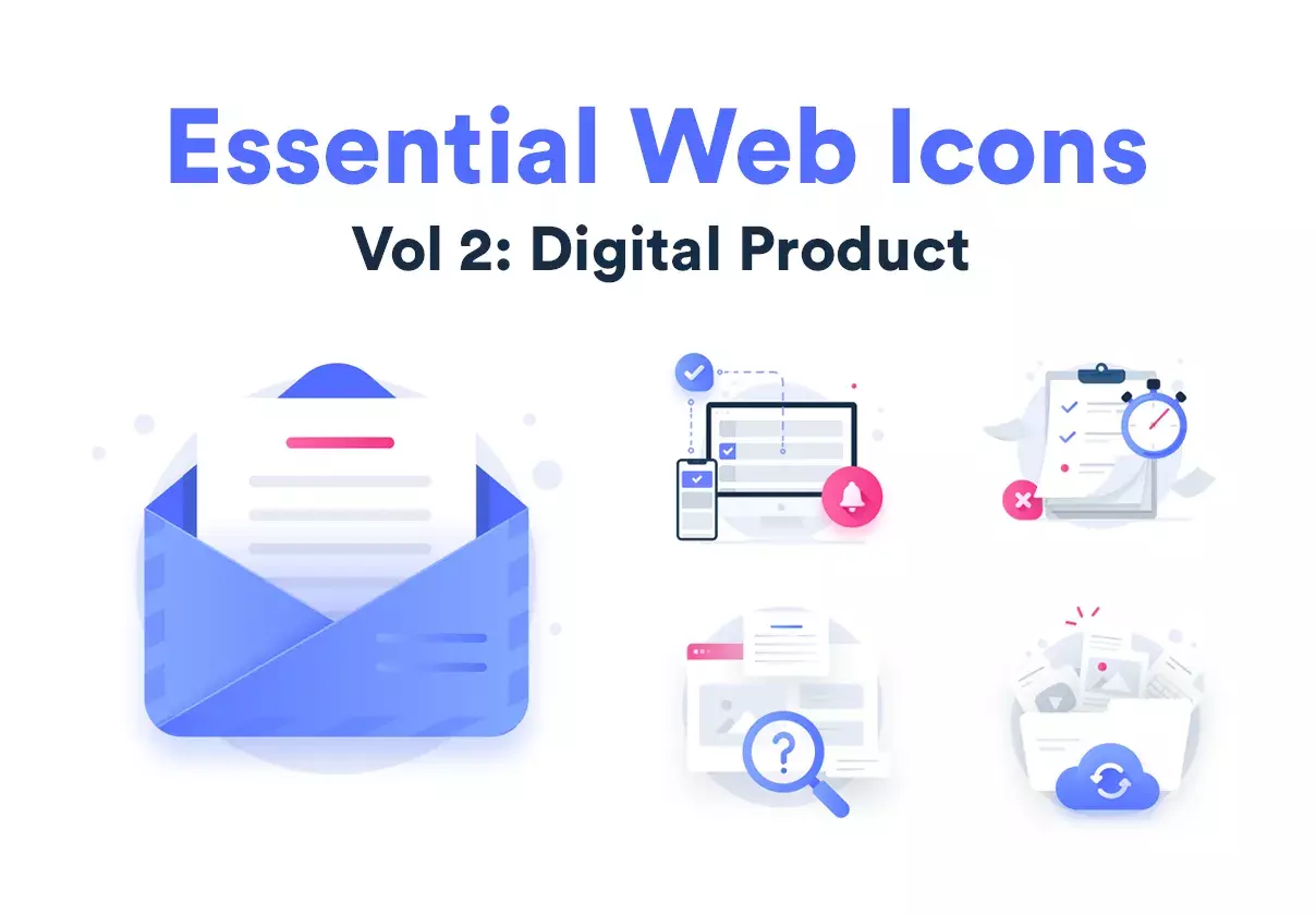 150 icons for digital products such as saas apps or websites.