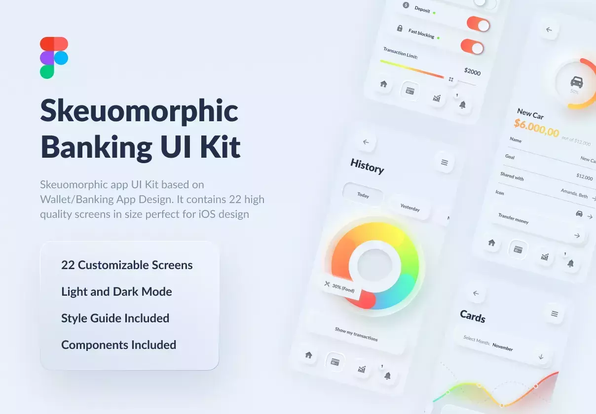 High Quality Skeuomorph UI Kit