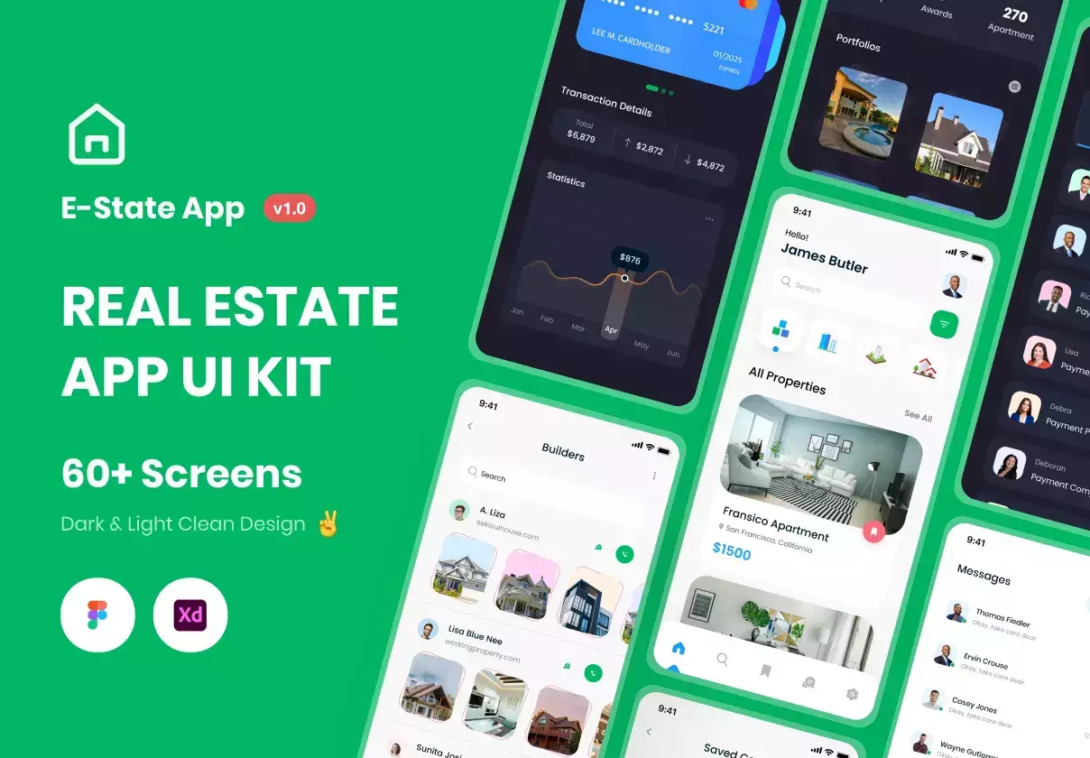 Real Estate UI Kit help for Real Estate Project Quickly done