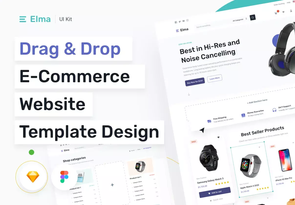 E-commerce UI Kit & Elements