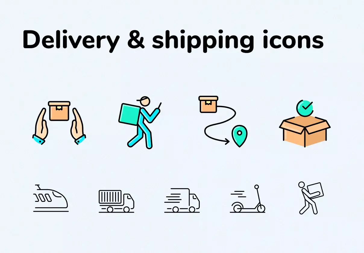 Fast Delivery Icons Pack