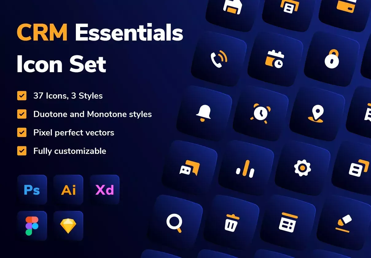 CRM Essentials Icon Set