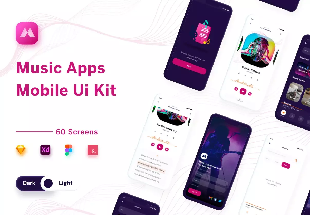 Lagunya - Music Apps Mobile Ui Kit