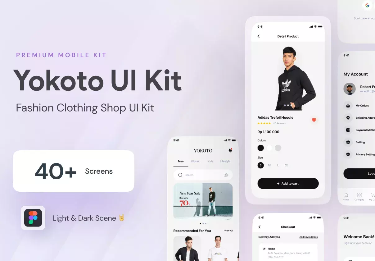 Yokoto - Fashion Clothing UI Kit