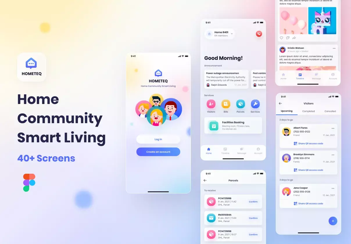 HOMETEQ - Smart Living App UI Kit