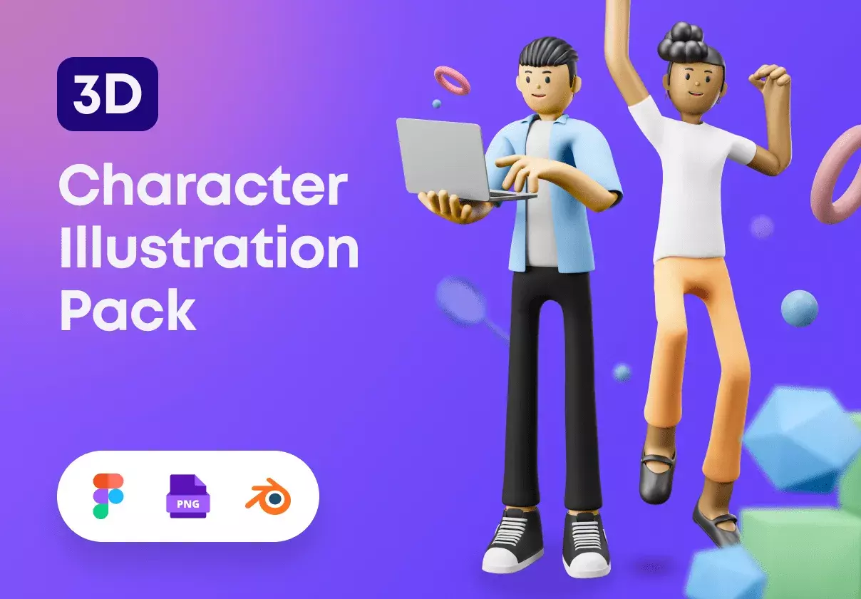 3D characters & Elements object