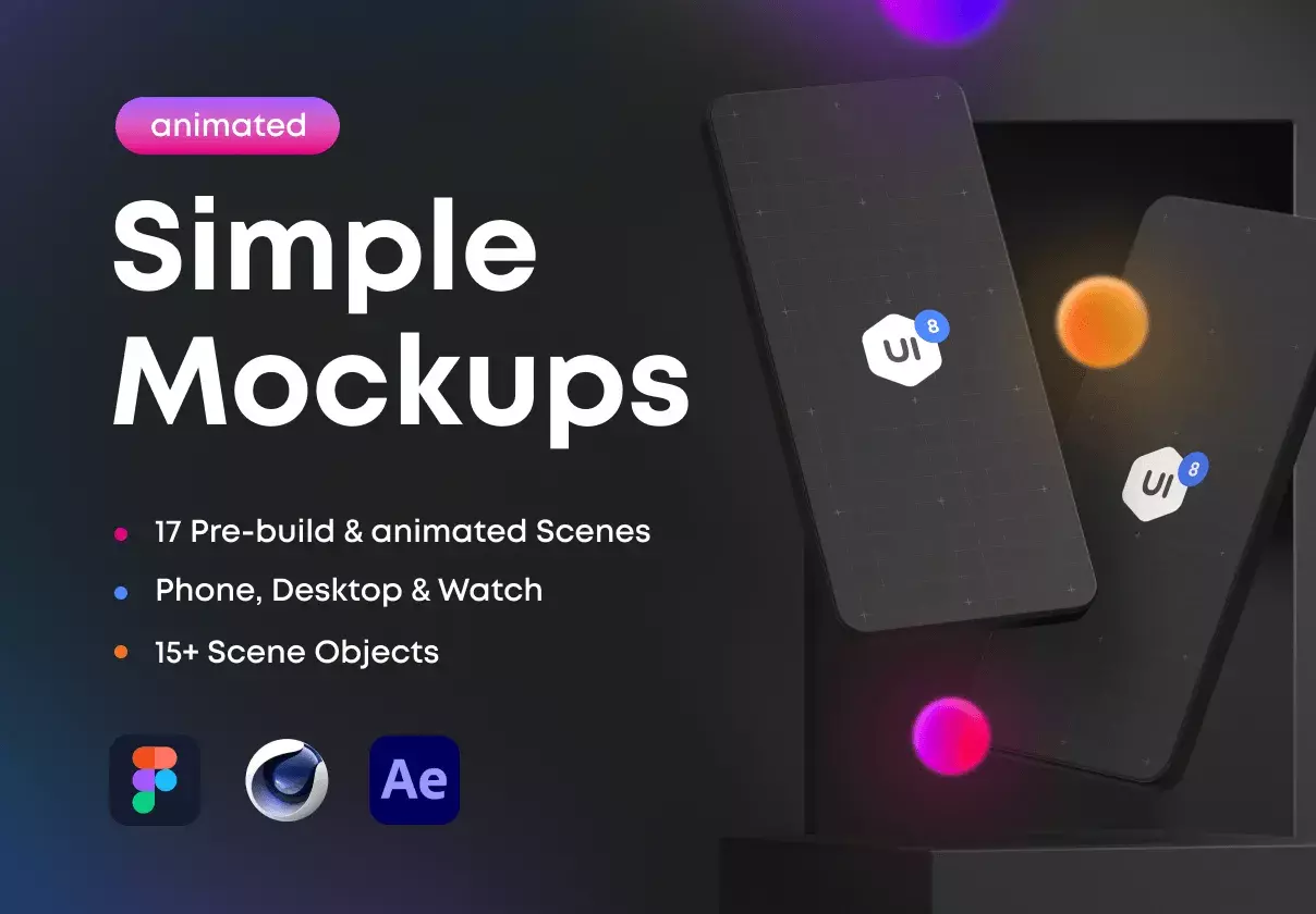 Drag & Drop 3D mockup scene builder