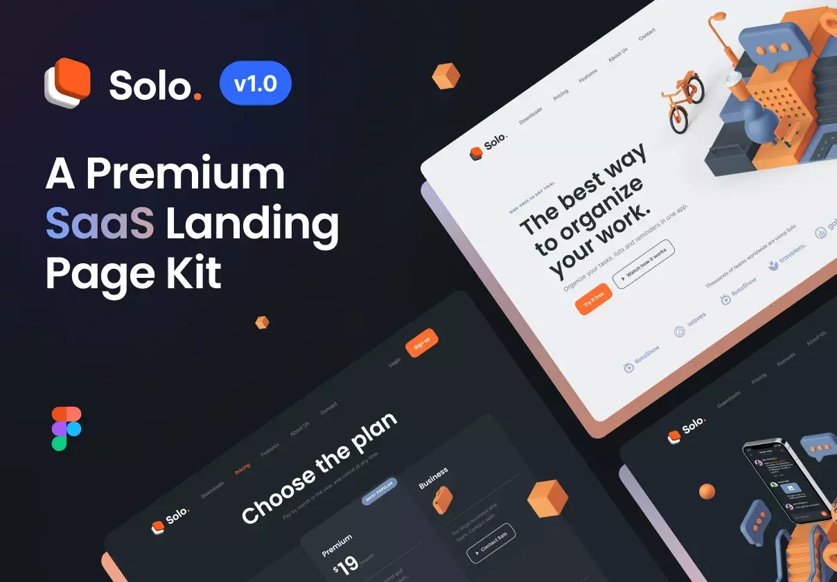 Production-ready landing page template for SaaS and startups