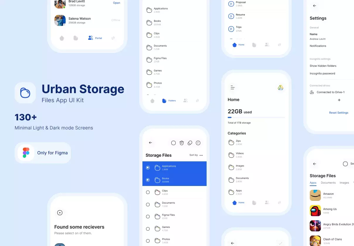 Urban Storage UI Kit