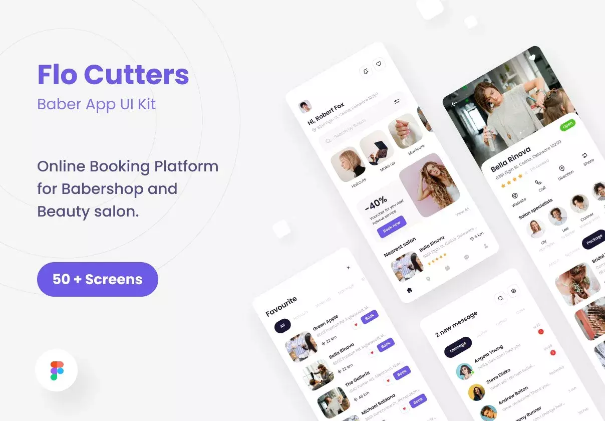 Flo Cutters - Baber App UI KIT