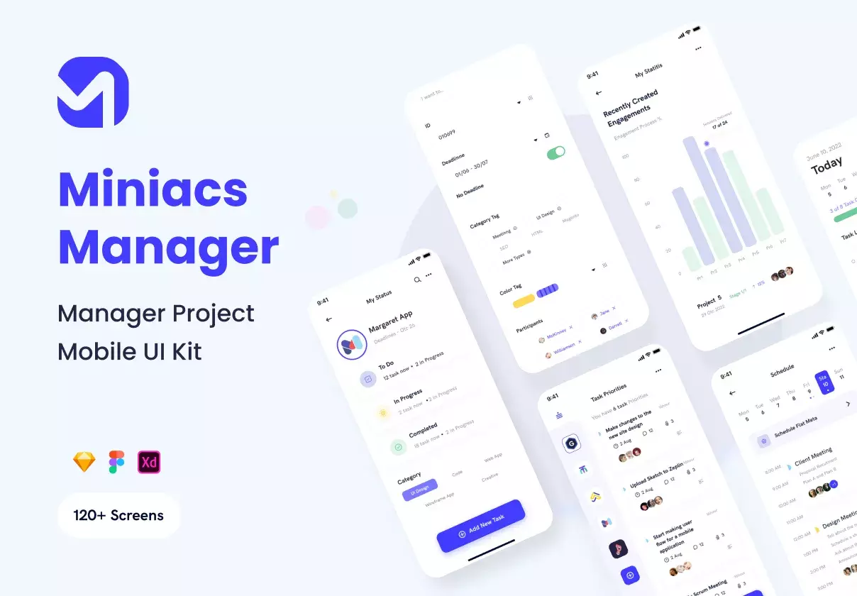 Miniacs - Manager Business App UI Kit