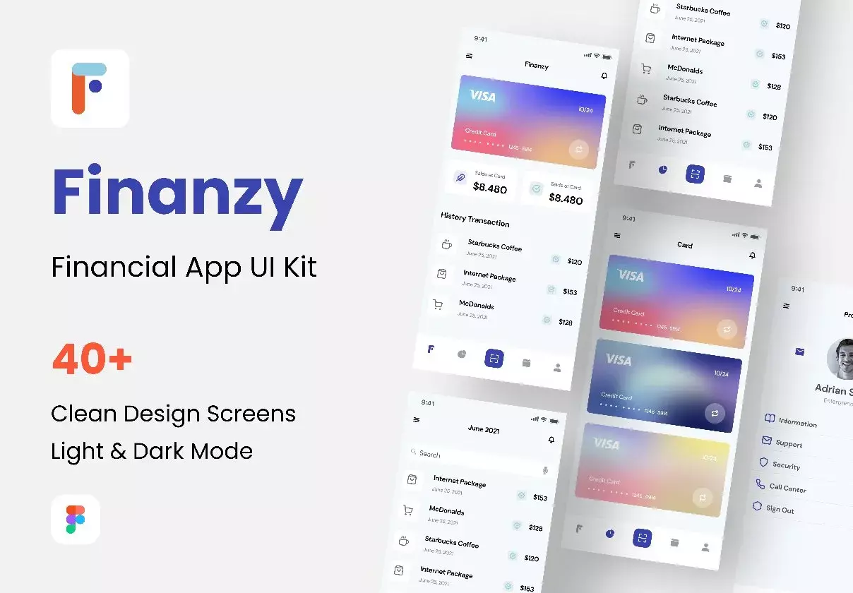 Finanzy - Financial App UI Kit