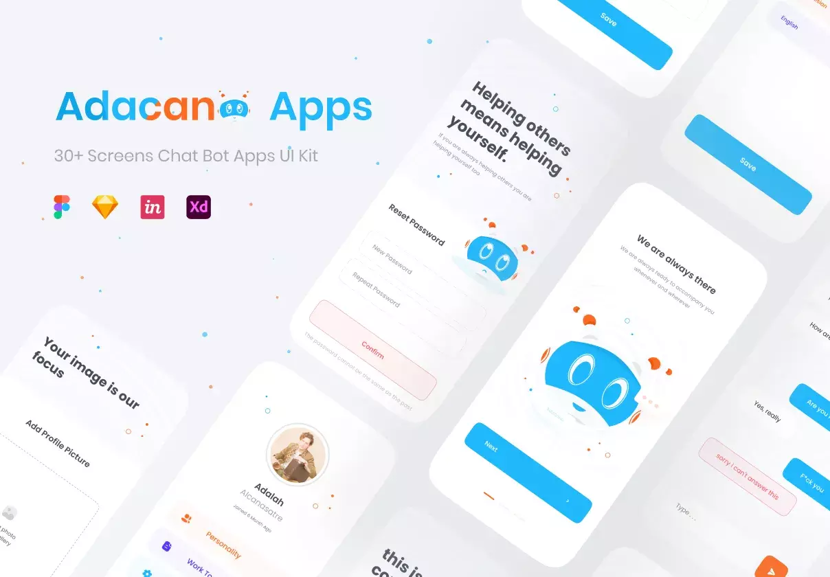 Adacana - Chat BOT Apps UI KIT