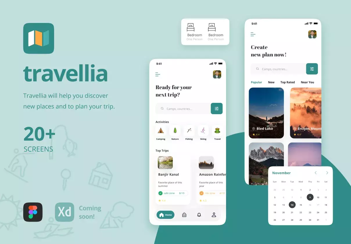 Travellia - Travel Destination Search UI Kit