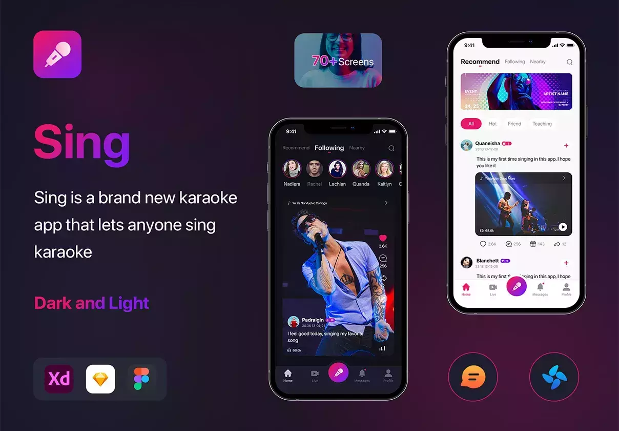 Social Karaoke Singing Mobile App