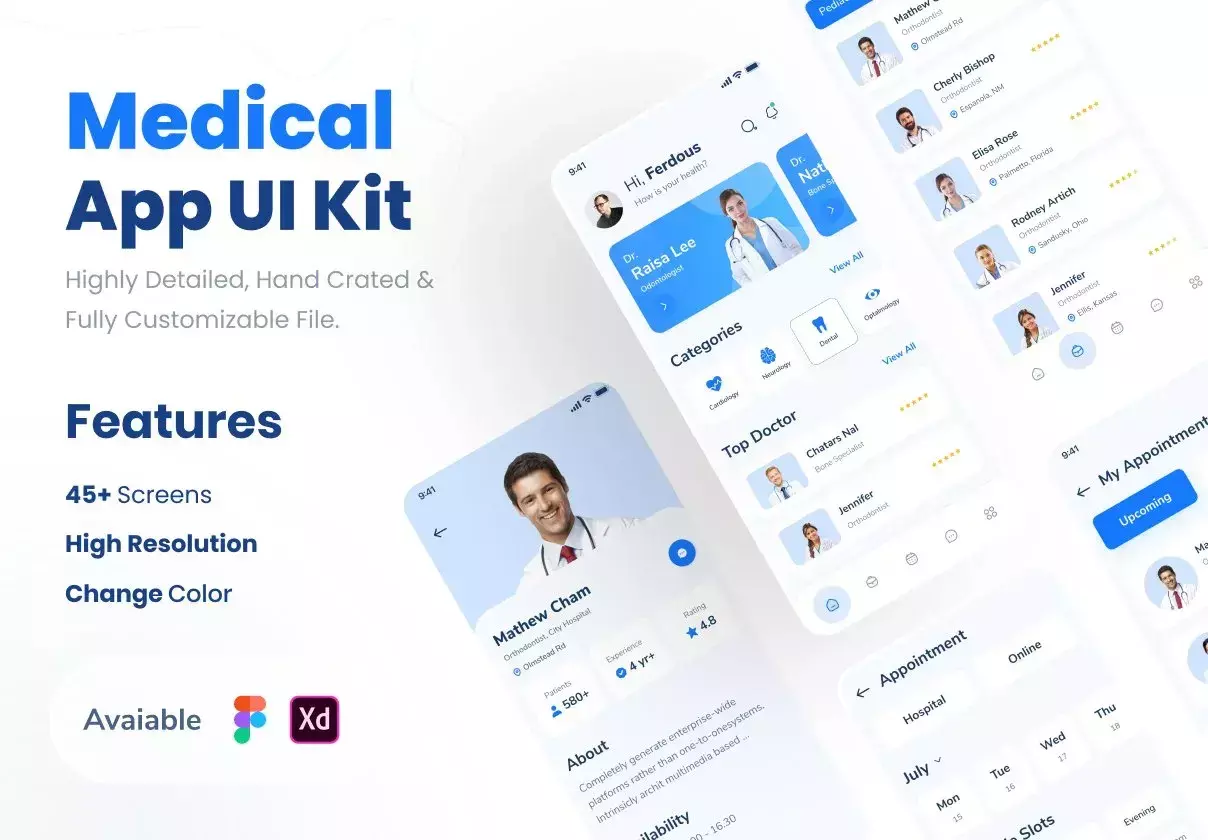 MediTalk-Medical App UI Kit