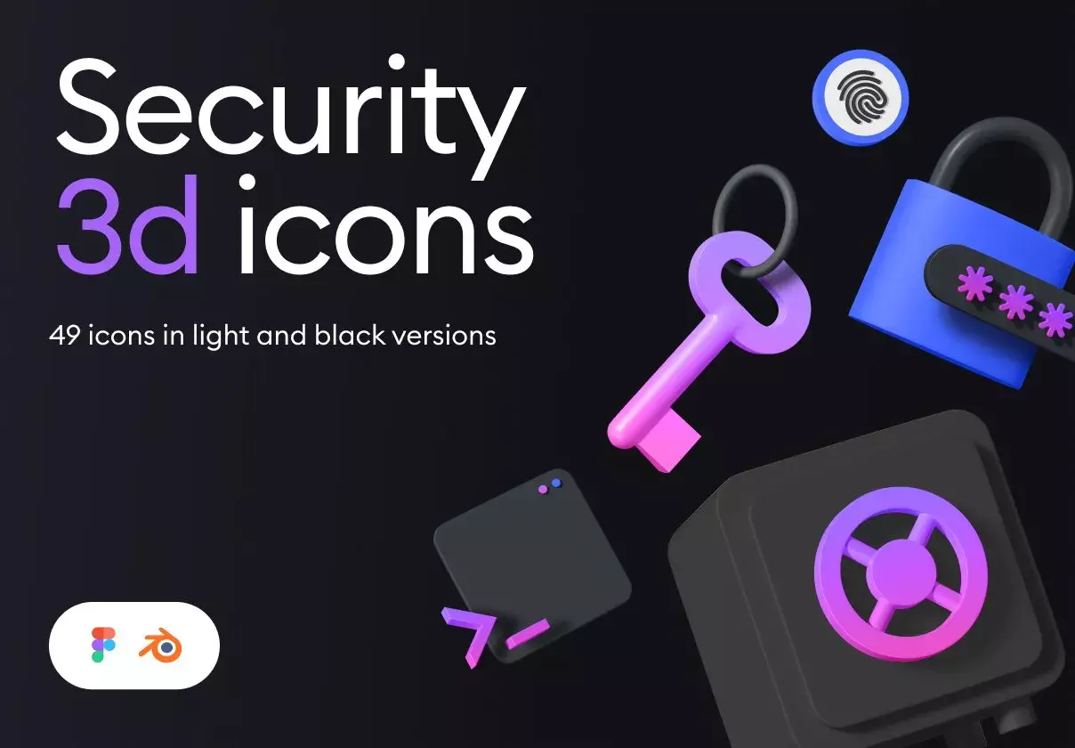 49 icons to show security, protection, encryption and privacy