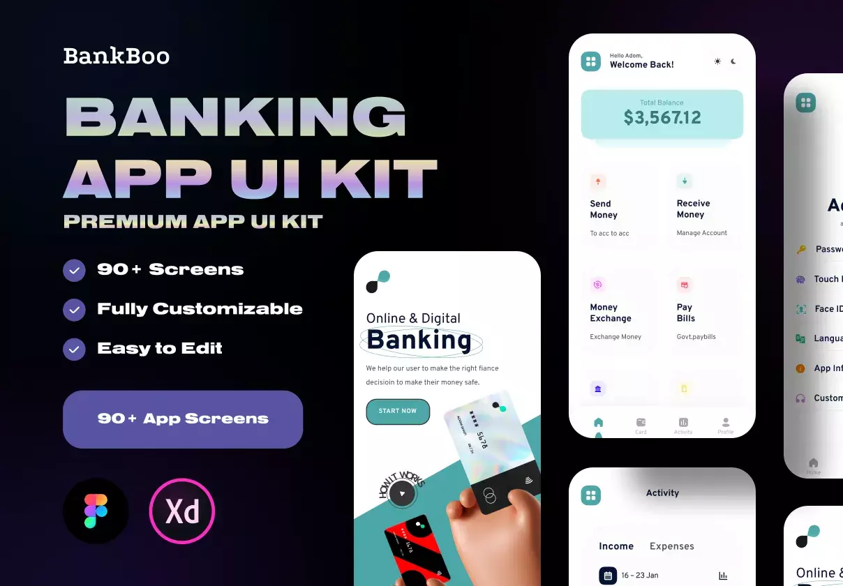 Mobile Banking App Ui Kit