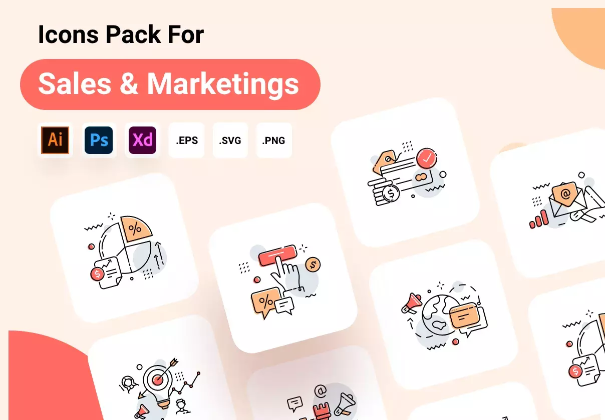 Icons Pack - Sales & Marketing