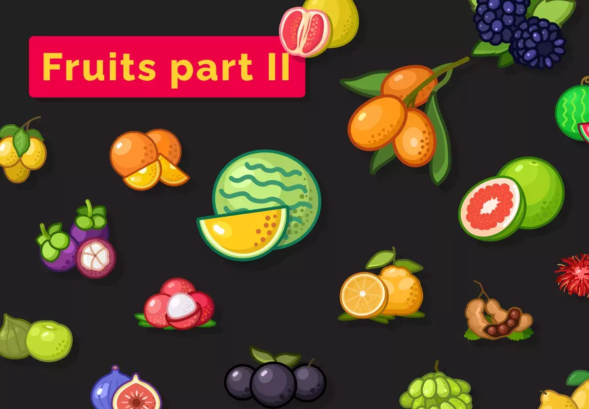 Fruit icons set - part II