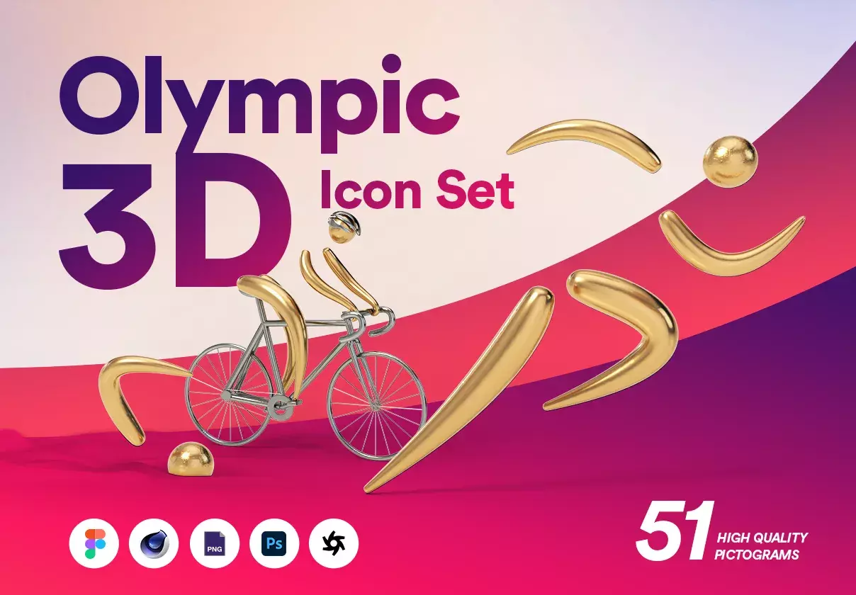 Olympic 3D Icon Set