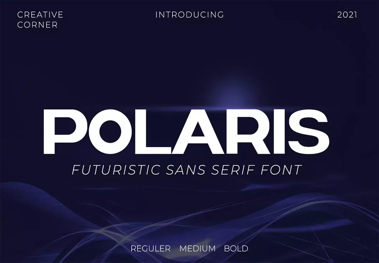 Polaris Futuristic Bold Typeface