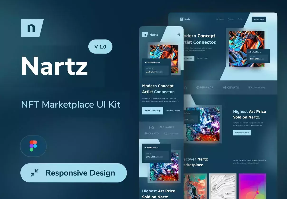 Nartz - NFT Marketplace UI Kit