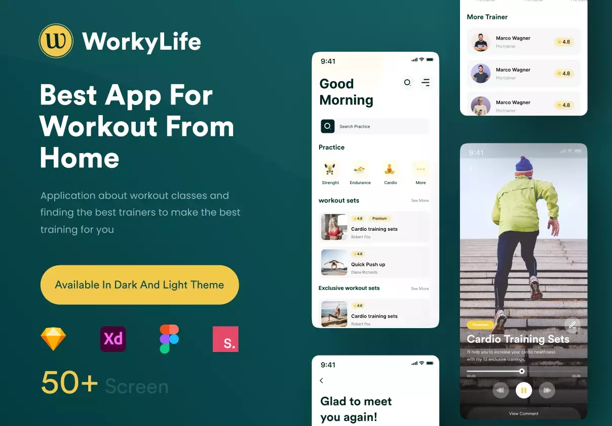 WorkyLife - Workout UI KIT