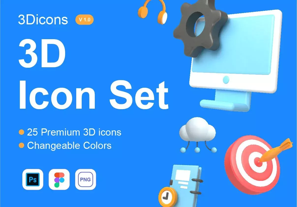 3D Icons set