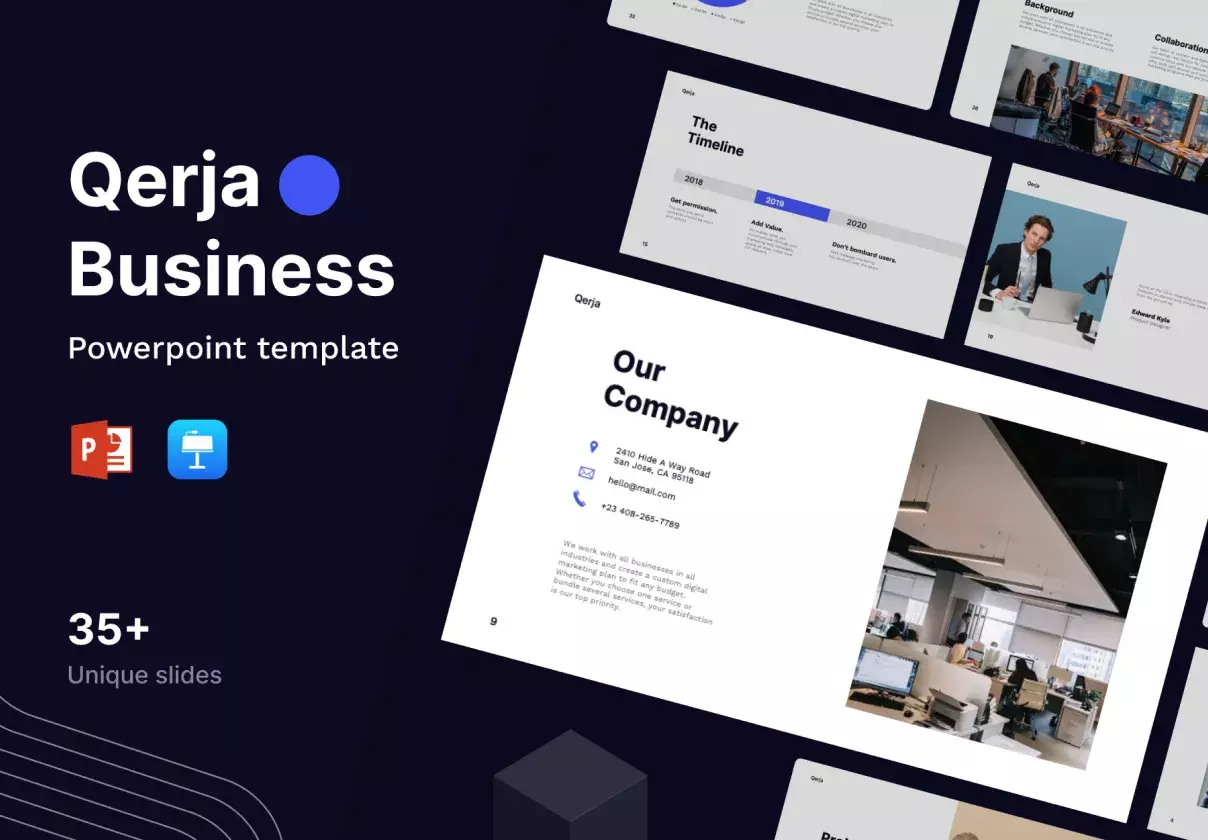 Qerja - Business Presentation Template