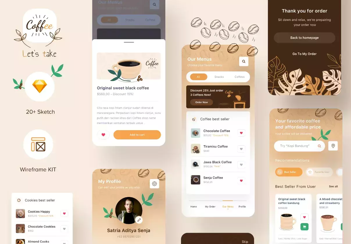 Khatulistiwa Coffee - UI KIT