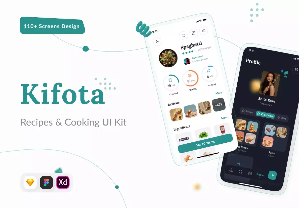 Kifota - Recipes & Cooking UI Kit