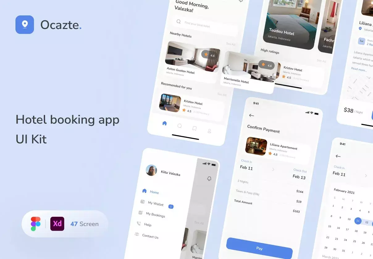 Ocazte - Hotel Booking App