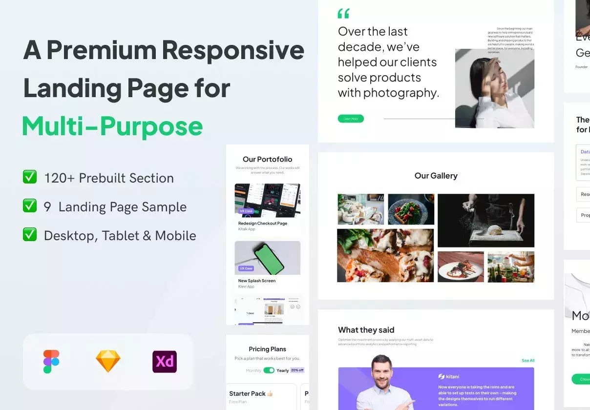 Nakia - Responsive Landing Page for Multi Purpose