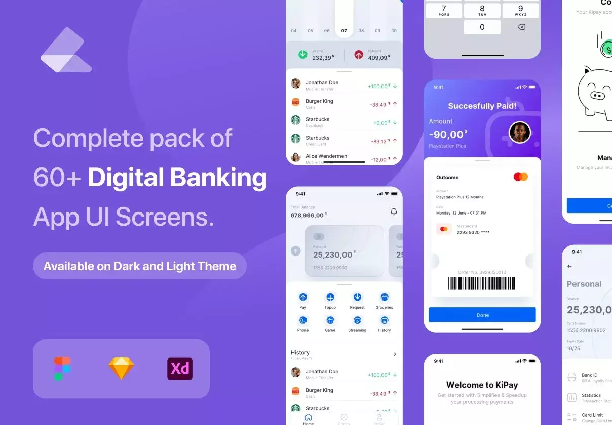 Kipay - Digital Banking App UI Kit