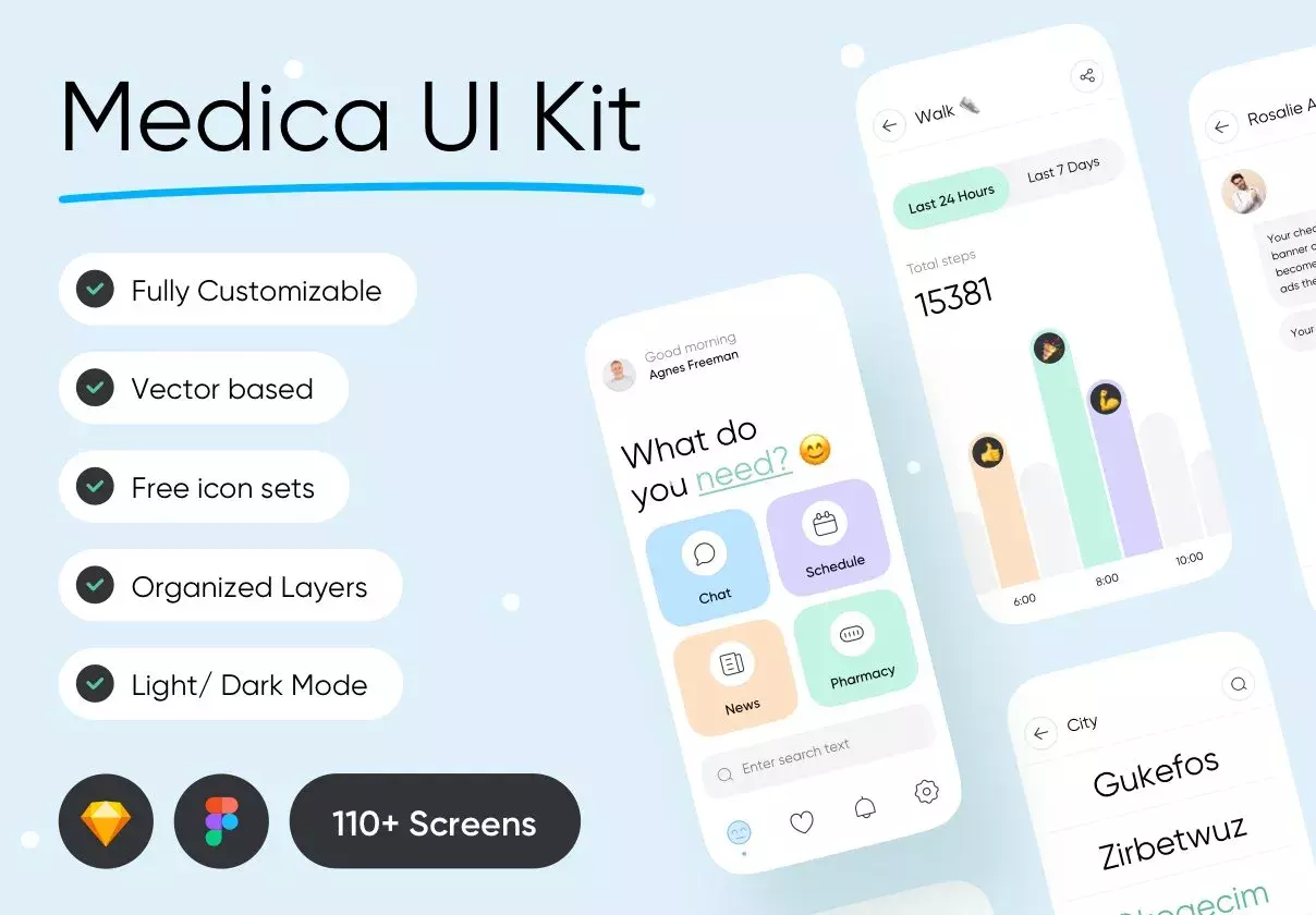 110+ specialized for your  special medical app