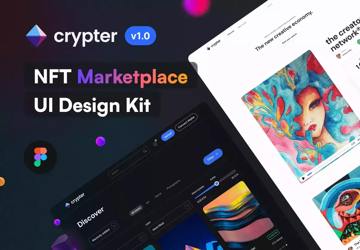 Epic NFT Marketplace UI Design Kit