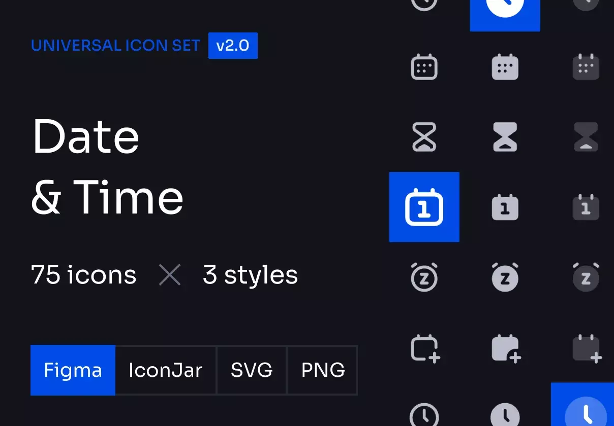 Date and Time Icon Set