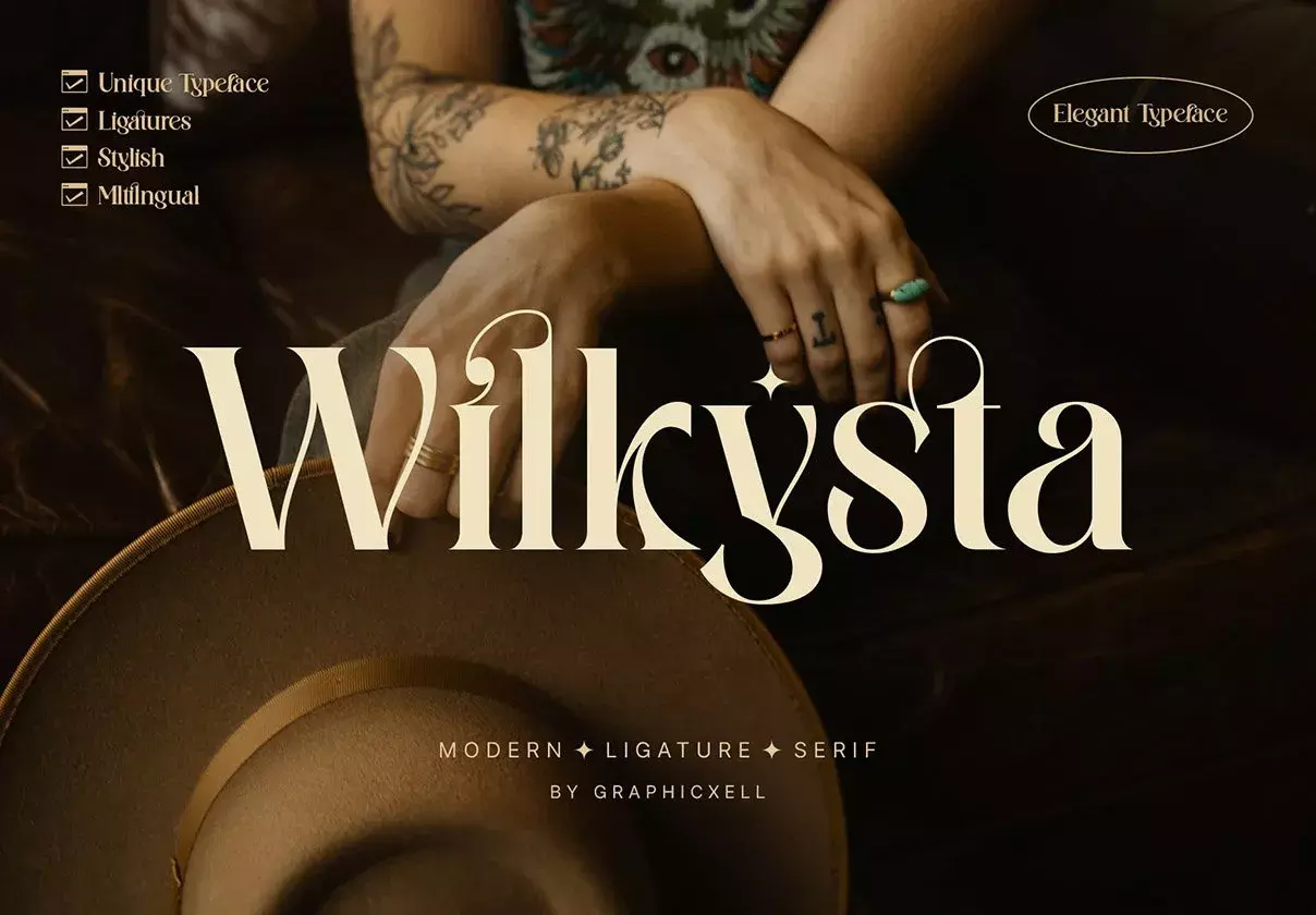 Wilkista - Stylish Ligature Typeface