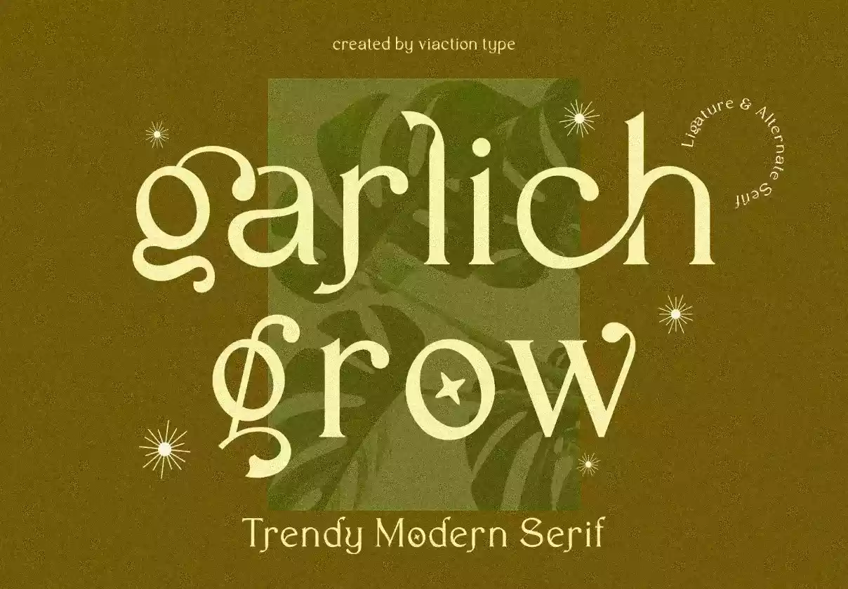 Garlich Grow - Trendy Modern Serif