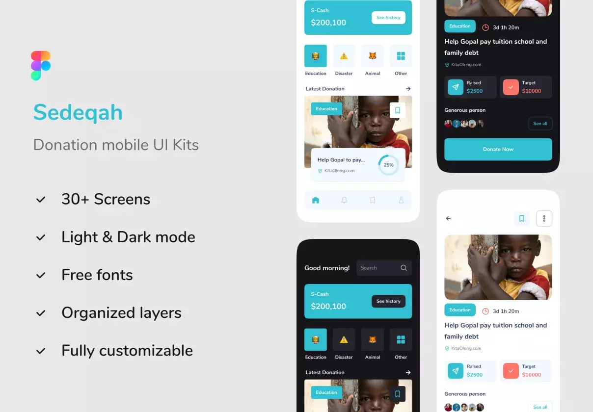 Sedeqah - Loyalty mobile app UI Kit