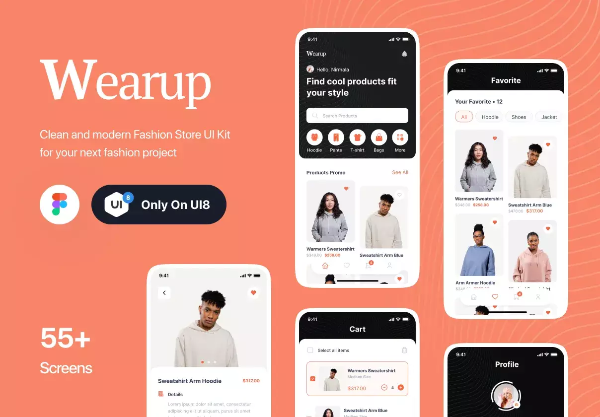 Wearup - eCommerce App Ui Kit