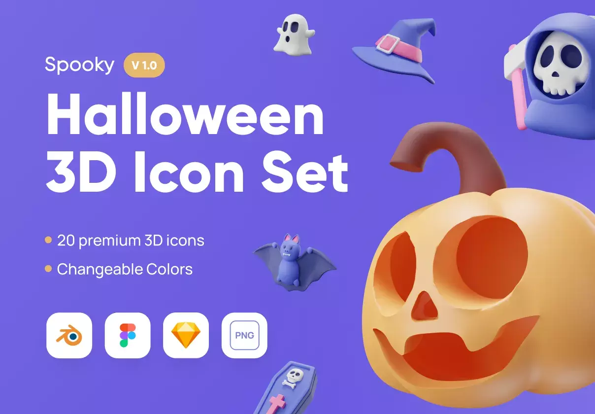 Spooky - Halloween 3D Icon Set