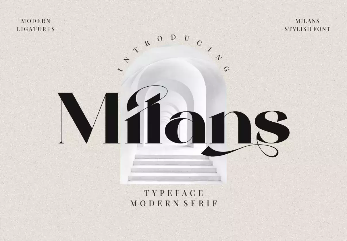 Milans_Typeface Modern Serif